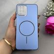 قاب گوشی Galaxy A12 - M12 سامسونگ اورجینال SO COOL سوکول براق طرح مگ سیف محافظ لنزدار اسپرت Sport آبی کد 151194