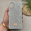 قاب گوشی Galaxy A06 سامسونگ نگین دار سواروسکی SWAROVSKI پلاک فلزی نقره ای کد 151279