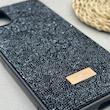 قاب گوشی Galaxy A06 سامسونگ نگین دار سواروسکی SWAROVSKI پلاک فلزی مشکی کد 151280