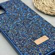 قاب گوشی Galaxy A06 سامسونگ نگین دار سواروسکی SWAROVSKI پلاک فلزی سرمه ای کد 151281