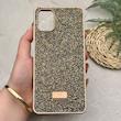 قاب گوشی Galaxy A06 سامسونگ نگین دار سواروسکی SWAROVSKI پلاک فلزی طلایی کد 151282