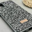 قاب گوشی Galaxy A06 سامسونگ نگین دار سواروسکی SWAROVSKI پلاک فلزی خاکستری کد 151283