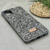 قاب گوشی Galaxy A06 سامسونگ نگین دار سواروسکی SWAROVSKI پلاک فلزی خاکستری کد 151283