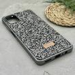 قاب گوشی Galaxy A06 سامسونگ نگین دار سواروسکی SWAROVSKI پلاک فلزی خاکستری کد 151283
