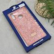 قاب گوشی Galaxy A10S سامسونگ نگین دار سواروسکی SWAROVSKI پلاک فلزی نارنجی کد 151286