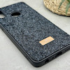 قاب گوشی Galaxy A10S سامسونگ نگین دار سواروسکی SWAROVSKI پلاک فلزی مشکی کد 151289