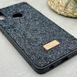 قاب گوشی Galaxy A10S سامسونگ نگین دار سواروسکی SWAROVSKI پلاک فلزی مشکی کد 151289