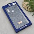 قاب گوشی Galaxy A10S سامسونگ نگین دار سواروسکی SWAROVSKI پلاک فلزی سرمه ای کد 151291