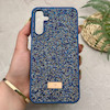 قاب گوشی Galaxy A15 سامسونگ نگین دار سواروسکی SWAROVSKI پلاک فلزی سرمه ای کد 151292