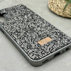 قاب گوشی Galaxy A15 سامسونگ نگین دار سواروسکی SWAROVSKI پلاک فلزی خاکستری کد 151294
