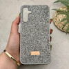 قاب گوشی Galaxy A15 سامسونگ نگین دار سواروسکی SWAROVSKI پلاک فلزی خاکستری کد 151294