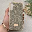 قاب گوشی Galaxy A15 سامسونگ نگین دار سواروسکی SWAROVSKI پلاک فلزی طلایی کد 151296