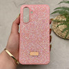 قاب گوشی Galaxy A17 سامسونگ نگین دار سواروسکی SWAROVSKI پلاک فلزی صورتی کد 151300