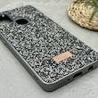 قاب گوشی Galaxy A21S سامسونگ نگین دار سواروسکی SWAROVSKI پلاک فلزی خاکستری کد 151301