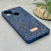 قاب گوشی Galaxy A21S سامسونگ نگین دار سواروسکی SWAROVSKI پلاک فلزی سرمه ای کد 151302
