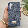 قاب گوشی Galaxy A24 سامسونگ نگین دار سواروسکی SWAROVSKI پلاک فلزی سرمه ای کد 151303
