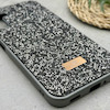 قاب گوشی Galaxy A24 سامسونگ نگین دار سواروسکی SWAROVSKI پلاک فلزی خاکستری کد 151305