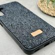قاب گوشی Galaxy A24 سامسونگ نگین دار سواروسکی SWAROVSKI پلاک فلزی مشکی کد 151307