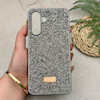 قاب گوشی Galaxy A26 سامسونگ نگین دار سواروسکی SWAROVSKI پلاک فلزی خاکستری کد 151309