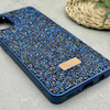 قاب گوشی Galaxy A31 سامسونگ نگین دار سواروسکی SWAROVSKI پلاک فلزی سرمه ای کد 151313