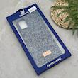 قاب گوشی Galaxy A31 سامسونگ نگین دار سواروسکی SWAROVSKI پلاک فلزی سرمه ای کد 151313