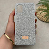 قاب گوشی Galaxy A31 سامسونگ نگین دار سواروسکی SWAROVSKI پلاک فلزی نقره ای کد 151314