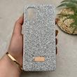 قاب گوشی Galaxy A31 سامسونگ نگین دار سواروسکی SWAROVSKI پلاک فلزی نقره ای کد 151314