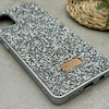 قاب گوشی Galaxy A31 سامسونگ نگین دار سواروسکی SWAROVSKI پلاک فلزی نقره ای کد 151314