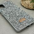 قاب گوشی Galaxy A31 سامسونگ نگین دار سواروسکی SWAROVSKI پلاک فلزی نقره ای کد 151314