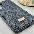 قاب گوشی Galaxy A36 سامسونگ نگین دار سواروسکی SWAROVSKI پلاک فلزی مشکی کد 151318