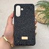 قاب گوشی Galaxy A36 سامسونگ نگین دار سواروسکی SWAROVSKI پلاک فلزی مشکی کد 151318