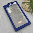 قاب گوشی Galaxy A36 سامسونگ نگین دار سواروسکی SWAROVSKI پلاک فلزی طلایی کد 151319
