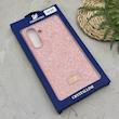 قاب گوشی Galaxy A36 سامسونگ نگین دار سواروسکی SWAROVSKI پلاک فلزی صورتی کد 151320
