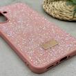 قاب گوشی Galaxy A36 سامسونگ نگین دار سواروسکی SWAROVSKI پلاک فلزی صورتی کد 151320