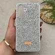 قاب گوشی Galaxy A36 سامسونگ نگین دار سواروسکی SWAROVSKI پلاک فلزی نقره ای کد 151322