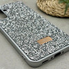 قاب گوشی Galaxy A36 سامسونگ نگین دار سواروسکی SWAROVSKI پلاک فلزی نقره ای کد 151322