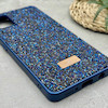قاب گوشی Galaxy A51 سامسونگ نگین دار سواروسکی SWAROVSKI پلاک فلزی سرمه ای کد 151323