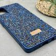 قاب گوشی Galaxy A51 سامسونگ نگین دار سواروسکی SWAROVSKI پلاک فلزی سرمه ای کد 151323
