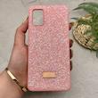 قاب گوشی Galaxy A51 سامسونگ نگین دار سواروسکی SWAROVSKI پلاک فلزی صورتی کد 151324