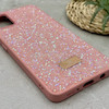 قاب گوشی Galaxy A51 سامسونگ نگین دار سواروسکی SWAROVSKI پلاک فلزی صورتی کد 151324