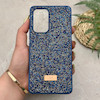 قاب گوشی Galaxy A53 سامسونگ نگین دار سواروسکی SWAROVSKI پلاک فلزی سرمه ای کد 151326
