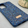 قاب گوشی Galaxy A53 سامسونگ نگین دار سواروسکی SWAROVSKI پلاک فلزی سرمه ای کد 151326