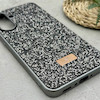 قاب گوشی Galaxy A56 سامسونگ نگین دار سواروسکی SWAROVSKI پلاک فلزی خاکستری کد 151329