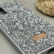 قاب گوشی Galaxy A32 4G سامسونگ نگین دار سواروسکی SWAROVSKI پلاک فلزی نقره ای کد 151336