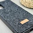 قاب گوشی Galaxy A32 4G سامسونگ نگین دار سواروسکی SWAROVSKI پلاک فلزی مشکی کد 151339