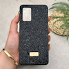 قاب گوشی Galaxy A32 4G سامسونگ نگین دار سواروسکی SWAROVSKI پلاک فلزی مشکی کد 151339