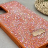قاب گوشی Galaxy A32 4G سامسونگ نگین دار سواروسکی SWAROVSKI پلاک فلزی نارنجی کد 151341