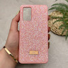 قاب گوشی Galaxy A32 4G سامسونگ نگین دار سواروسکی SWAROVSKI پلاک فلزی صورتی کد 151342
