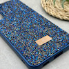 قاب گوشی Galaxy S21 FE سامسونگ نگین دار سواروسکی SWAROVSKI پلاک فلزی سرمه ای کد 151343