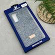 قاب گوشی Galaxy S21 FE سامسونگ نگین دار سواروسکی SWAROVSKI پلاک فلزی سرمه ای کد 151343